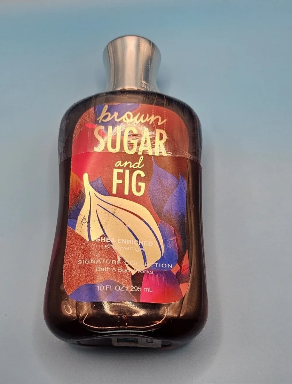 Bath & Body Works Brown Sugar and Fig Shower Gel - Brown, Gold, Blue